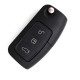 FORD CHIAVE 3 TASTI COMPLETA DI RADIOCOMANDO CON LAMA HU101