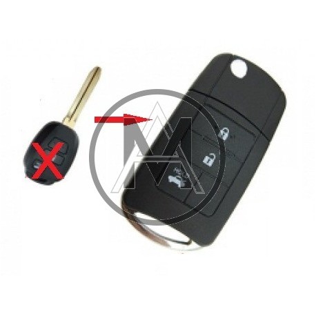 TOYOTA MODIFICA A BAIONETTA 3 TASTI  TOY43