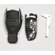 MERCEDES 2 TASTI GUSCIO COMPLETO CON SLOT 2 BATTERIE E LAMA