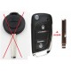 Smart FOR FOUR  2 tasti con radiocomando 433 Mhz.