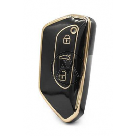 COVER  PROTETTIVO NERO E ORO KEYLESS VW GOLF 8