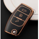 COVER  PROTETTIVO NERO E ORO KEYLESS  FORD 3 TASTI