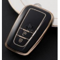 COVER  PROTETTIVO NERO E ORO KEYLESS  TOYOTA 2 TASTI