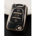 COVER  PROTETTIVO NERO E ORO DEL RADIOCOMANDO  HYUNDAI 3 TASTI