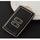 COVER  PROTETTIVO NERO E ORO KEYLESS CARD RENAULT 4 TASTI