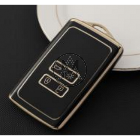 COVER  PROTETTIVO NERO E ORO KEYLESS CARD RENAULT 4 TASTI