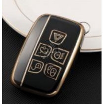 COVER  PROTETTIVO NERO E ORO DEL RADIOCOMANDO LAND ROVER JAGUAR 5 TASTI