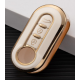 COVER  PROTETTIVO BIANCO E ORO PER CHIAVE FIAT