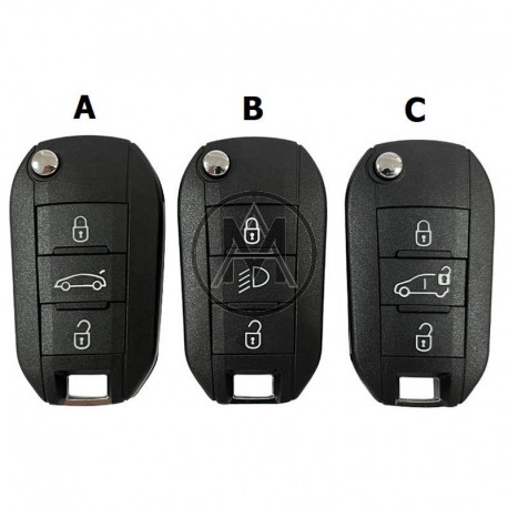 CITROEN PEUGEOT 3 TASTI NCF2960M 4A HITAG AES 433MHZ. FSK 