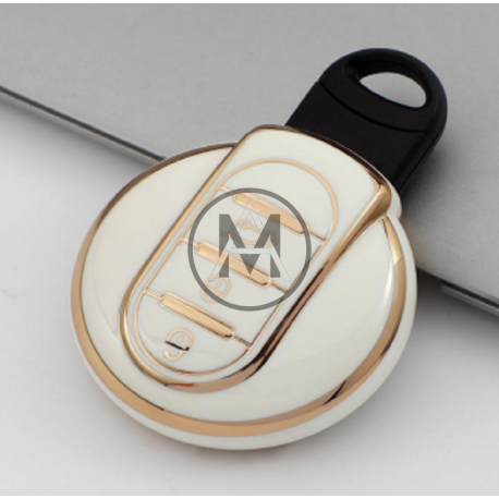 COVER  PROTETTIVO BIANCO E ORO KEYLESS MINI