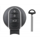 MINI NEW Guscio 3 tasti  senza solco logo - Lama inclusa profilo HU100R