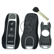 Porsche guscio  KEYLESS GO 4 TASTI lama HU162 baule anteriore e posteriore