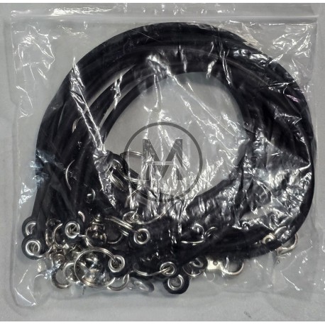 portachiavi in filo di silicone elastico per bloccasterzo