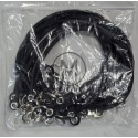 Portachiavi in filo di silicone elastico per bloccasterzo