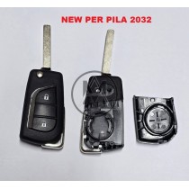  TOYOTA - CITROEN - PEUGEOT - 2 TASTI CON LAMA VA2 con alloggio PILA CR20132