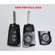 TOYOTA - CITROEN - PEUGEOT -  3 TASTI CON LAMA VA2 con alloggio PILA CR2032