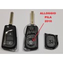 TOYOTA 2 TASTI CON LAMA TOY40 con alloggio PILA 2016