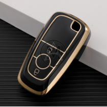 COVER  PROTETTIVO NERO E ORO DEL RADIOCOMANDO  FORD 3 TASTI KEYLESS GO