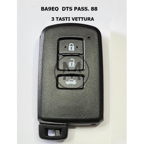 TOYOTA 3 TASTI BA9EQ KEYLESSGO DST AES 434 MHZ 