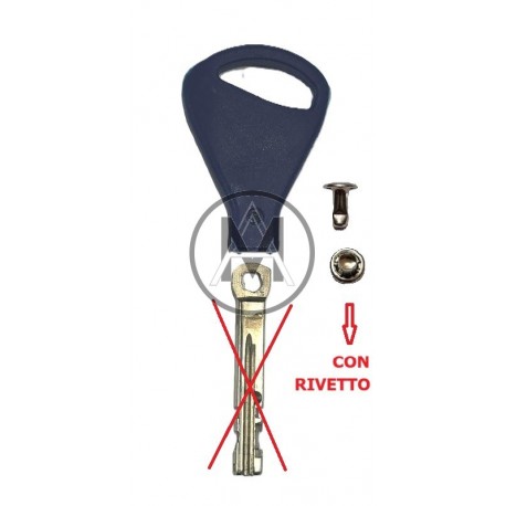 TESTA IN PLASTICA BLU COMPATIBILE BLOCK SHAFT