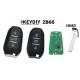 KEYDIY ZB66 KEYLESS GO CON GUSCIO BAULE