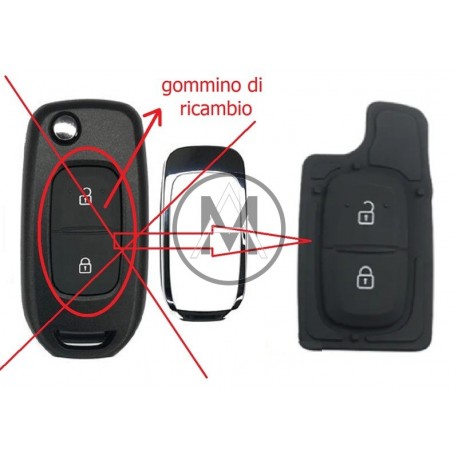 REN. DAC.  GOMMINO 2 tasti per CHIAVE A  BAIONETTA