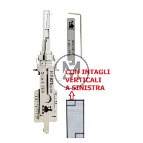 Volkswagen Lishi HU162T 4 LATI CON VERTICALI A SINISTRA 10 pin