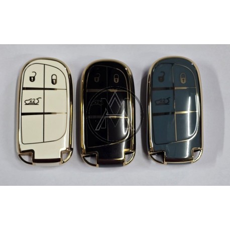 COVER  PROTETTIVO IN PTU KEYLESS FIAT -JEEP - CHRYSLER 3 TASTI
