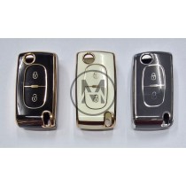 COVER  PROTETTIVO IN PTU  PER CHIAVE 2 TASTI CITROEN PEUGEOT