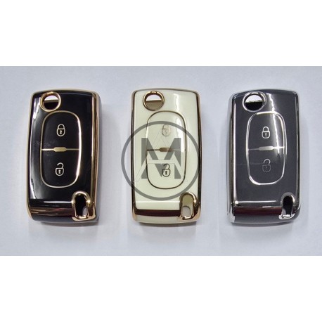 COVER  PROTETTIVO ptu PER CHIAVE 2 TASTI CITROEN PEUGEOT