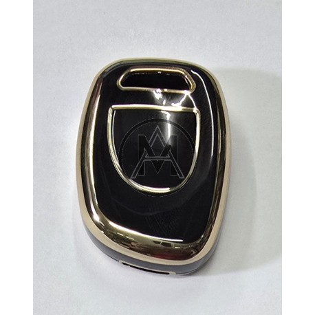 COVER  PROTETTIVO NERO E ORO  RENAULT 1 TASTO