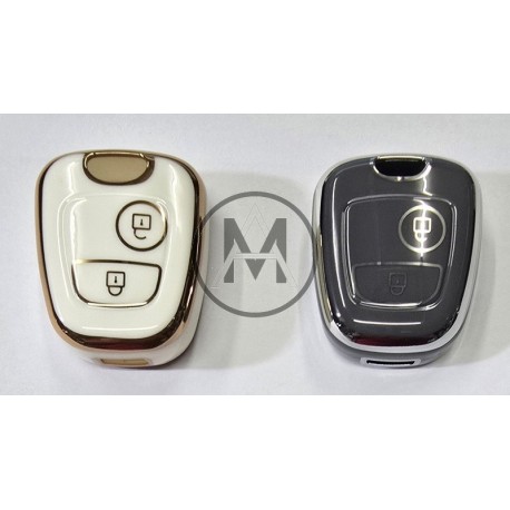 COVER  PROTETTIVO IN PTU  PER CHIAVE 2 TASTI CITROEN PEUGEOT FISSA