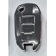 COVER  PROTETTIVO NERO E ORO PER CHIAVE CITROEN FIAT PEUGEOT OPEL