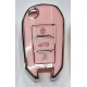 COVER  PROTETTIVO NERO E ORO PER CHIAVE CITROEN FIAT PEUGEOT OPEL
