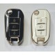 COVER  PROTETTIVO IN PTU  PER CHIAVE 3 TASTI FARI CITROEN FIAT PEUGEOT OPEL