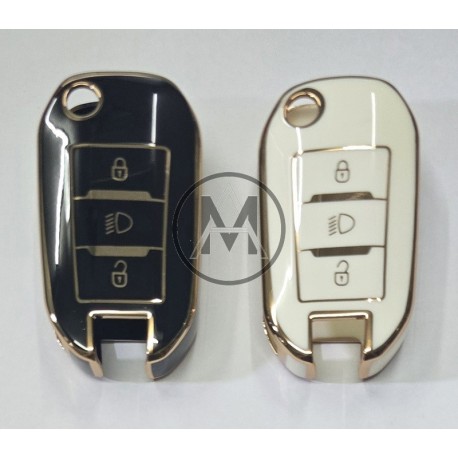 COVER  PROTETTIVO IN PTU  PER CHIAVE 3 TASTI FARI CITROEN FIAT PEUGEOT OPEL