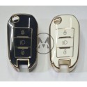 COVER  PROTETTIVO IN PTU  PER CHIAVE 3 TASTI FARI CITROEN FIAT PEUGEOT OPEL