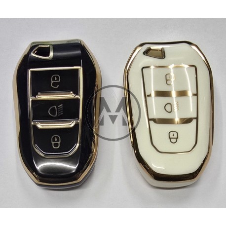 COVER  PROTETTIVO IN PTU KEYLESS ALFA CITROEN FIAT LANCIA PEUGEOT OPELTASTO  FARI