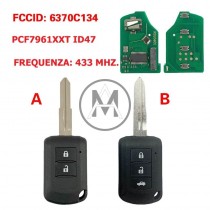 MITSUBISHI 2 - 3 TASTI  PCF7961XXT  ID47 HITAG 3 433MHZ