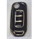 COVER  PROTETTIVO NERO E ORO FLIP  DACIA RENAULT 3 TASTI