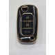 COVER  PROTETTIVO NERO E ORO FLIP  RENAULT  SMART 453  3 TASTI