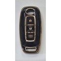 COVER  PROTETTIVO NERO E ORO NEW KEYLESS NISSAN 3 TASTI