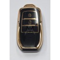 COVER  PROTETTIVO NERO E ORO KEYLESS  TOYOTA 2 TASTI NEW