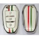 COVER  PROTETTIVO IN PTU  PERSONALIZZATO CON BANDIERA ITALIANA PER KEYLESS ALFA CITROEN FIAT LANCIA PEUGEOT OPEL TASTO  FARI