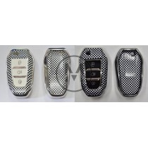 COVER  PROTETTIVO IN PTU  PERSONALIZZATO A SCACCHI PER KEYLESS ALFA CITROEN FIAT LANCIA PEUGEOT OPEL TASTO  FARI