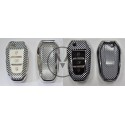 COVER  PROTETTIVO IN PTU  PERSONALIZZATO A SCACCHI PER KEYLESS ALFA CITROEN FIAT LANCIA PEUGEOT OPEL TASTO  FARI