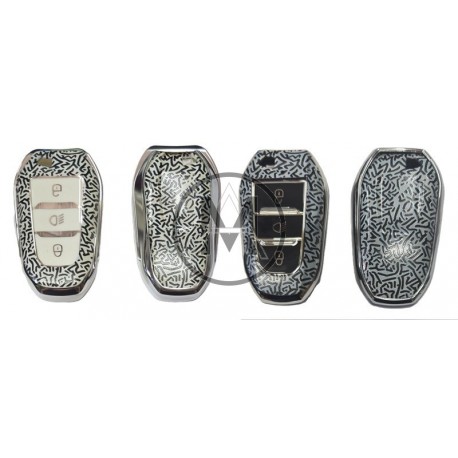 COVER  PROTETTIVO IN PTU  PERSONALIZZATO FANTSY PER KEYLESS ALFA CITROEN FIAT LANCIA PEUGEOT OPEL TASTO  FARI