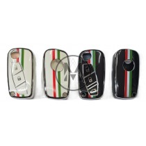COVER  PROTETTIVO UN PTU  PER CHIAVE FIAT BAIONETTA PERSONALIZZATO CON BANDIERA ITALIANA