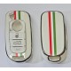 COVER  PROTETTIVO UN PTU  PER CHIAVE FIAT BAIONETTA TIPO 500X 4 TASTI  PERSONALIZZATO  CON BANDIERA NERO/ORO O BIANCO/ORO