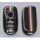 COVER  PROTETTIVO UN PTU  PER CHIAVE FIAT BAIONETTA TIPO 500X 4 TASTI  PERSONALIZZATO  CON BANDIERA NERO/ORO O BIANCO/ORO